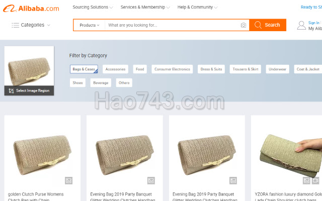 Alibaba Search by image在alibaba站内搜索同类型产品的以图搜图插件