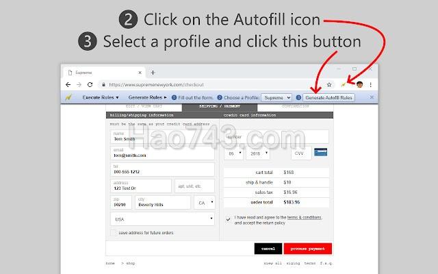 Autofill自动填充表单