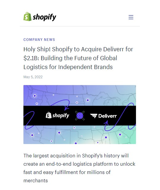 Shopify 第三季度收入增长22% 股价逆势上涨